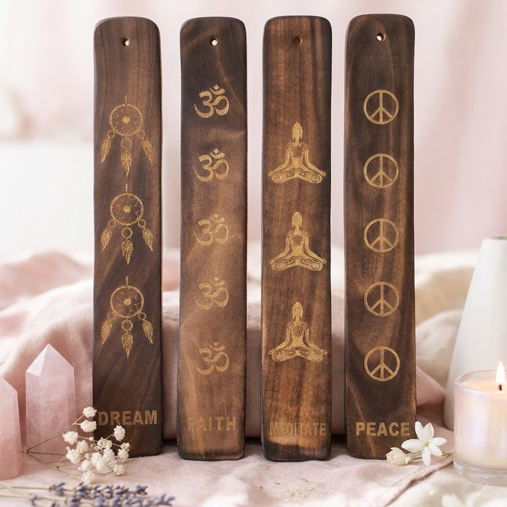 Portainciensos Espirituales de Madera