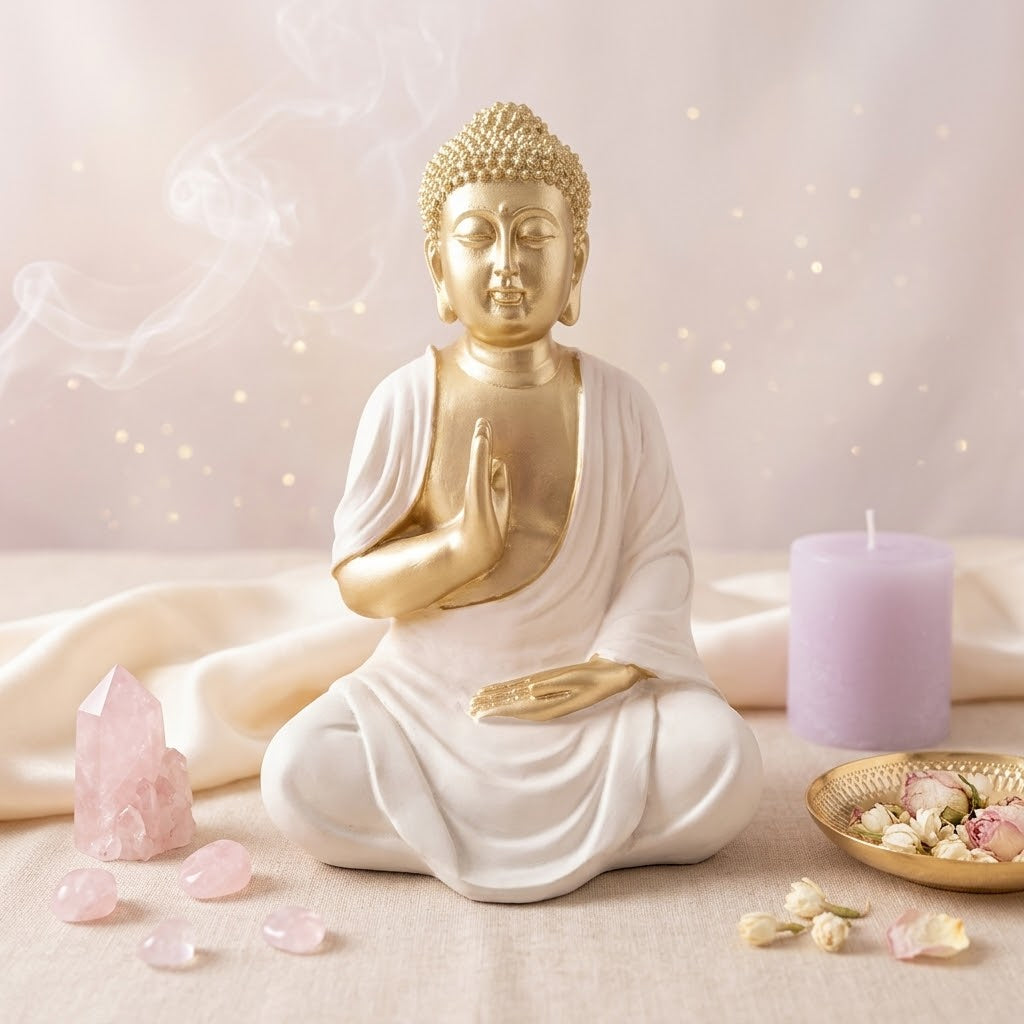 Figura de Buda de la Abundancia y la Calma (25 cm)