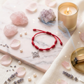 Pulsera 7 Nudos Roja con Nudo de Bruja