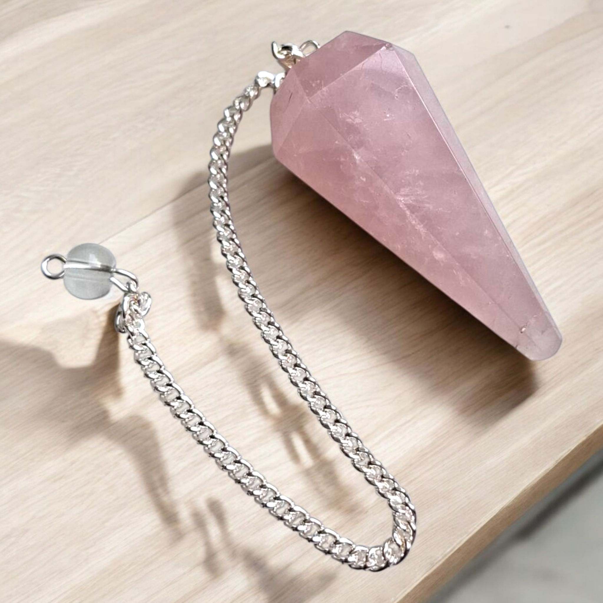 Péndulo Cuarzo Rosa