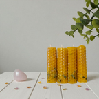 Mini velas de miel ritualizadas - Atrae abundancia y prosperidad