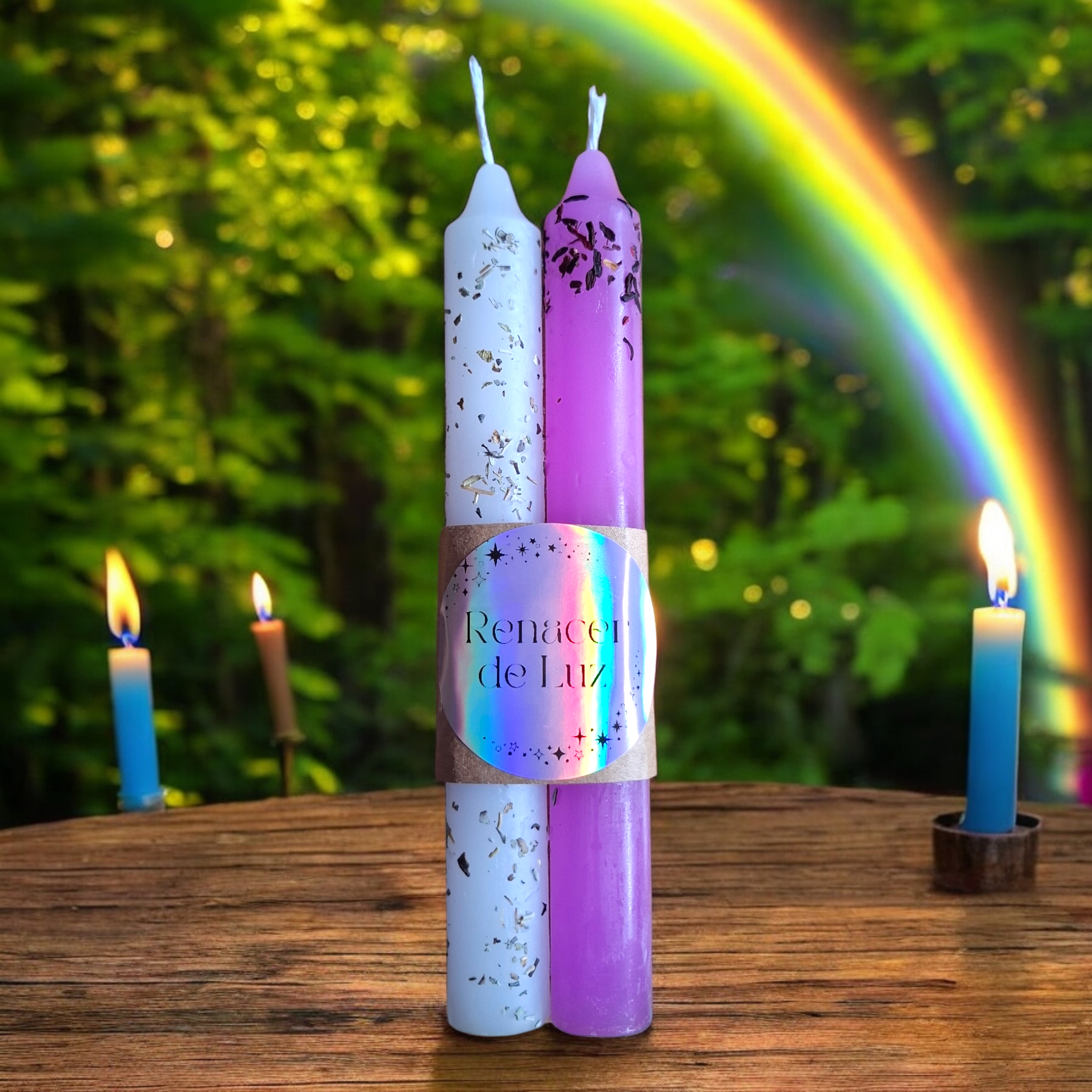 Renacer de luz - Pack 2 velas