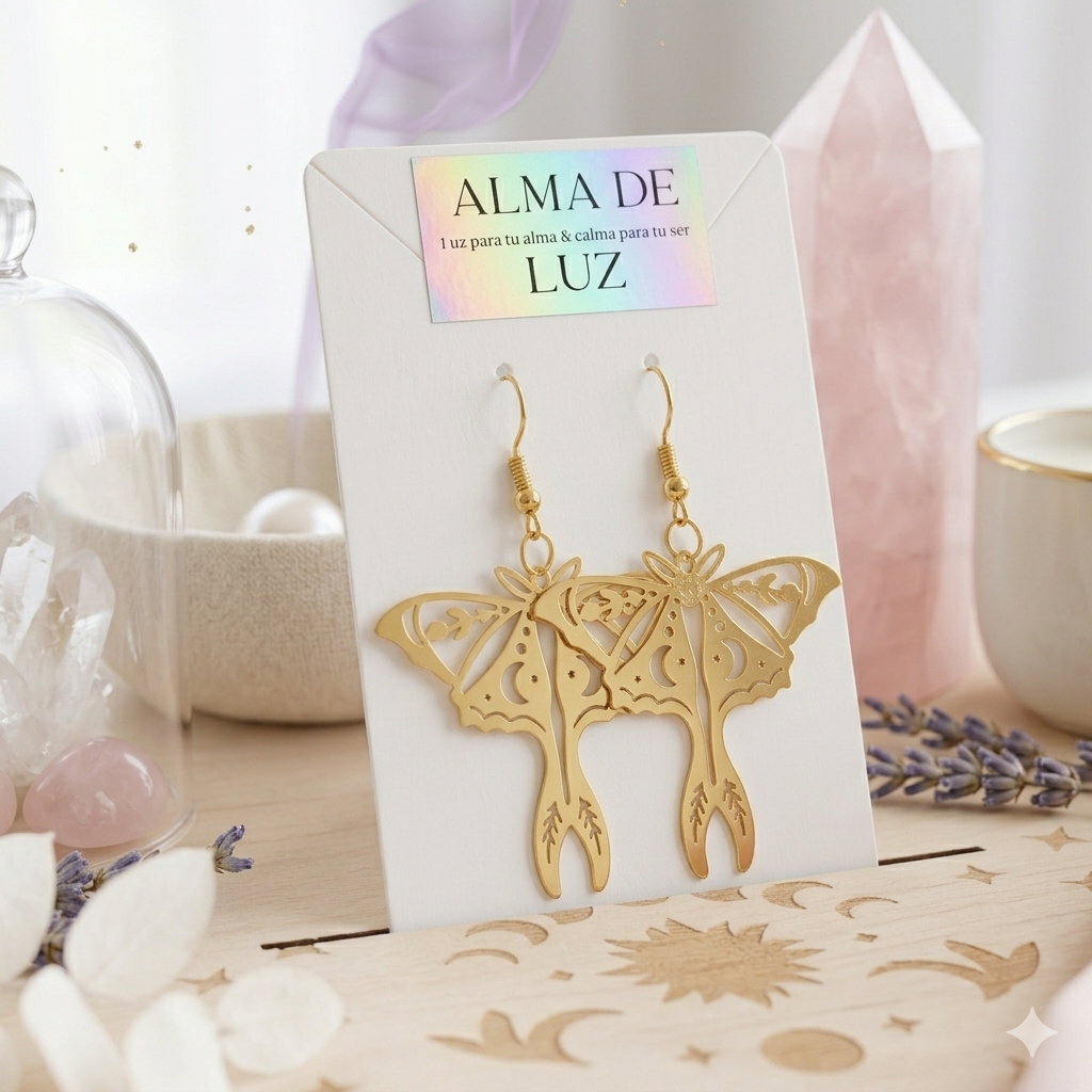 Pendientes Mariposa Dorada