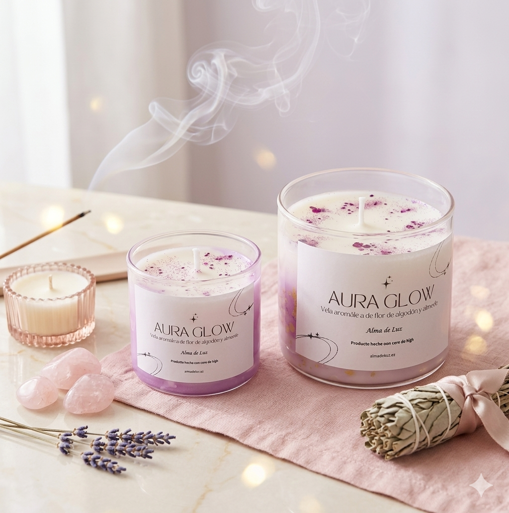 Vela Aromática "Aura Glow"