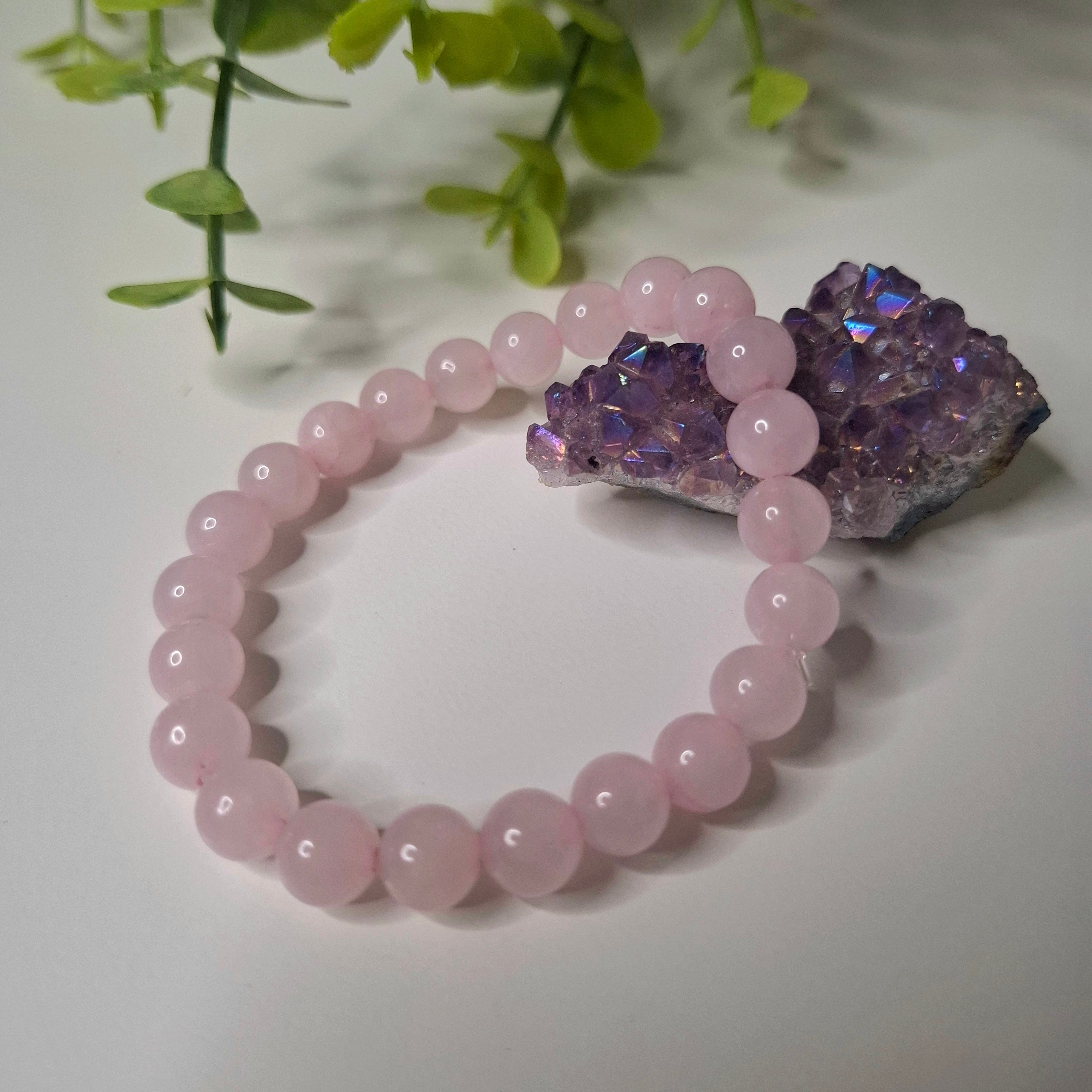 Pulsera de Cuarzo Rosa
