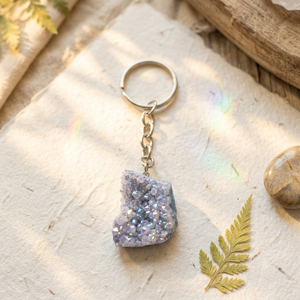 Llavero de Drusa de Aqua Aura Lila